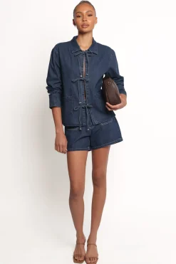 Avon Bow Front Denim Shacket