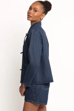 Avon Bow Front Denim Shacket