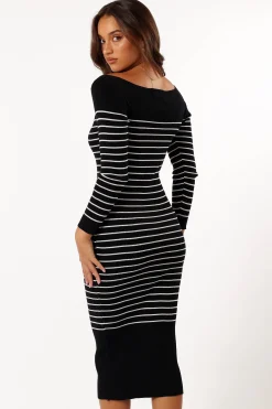 Baxtor Off the Shoulder Midi Dress