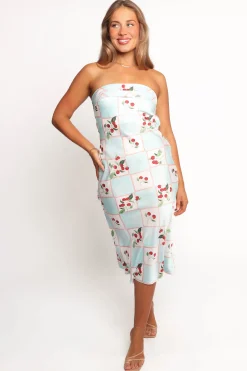 Benton Strapless Midi Dress
