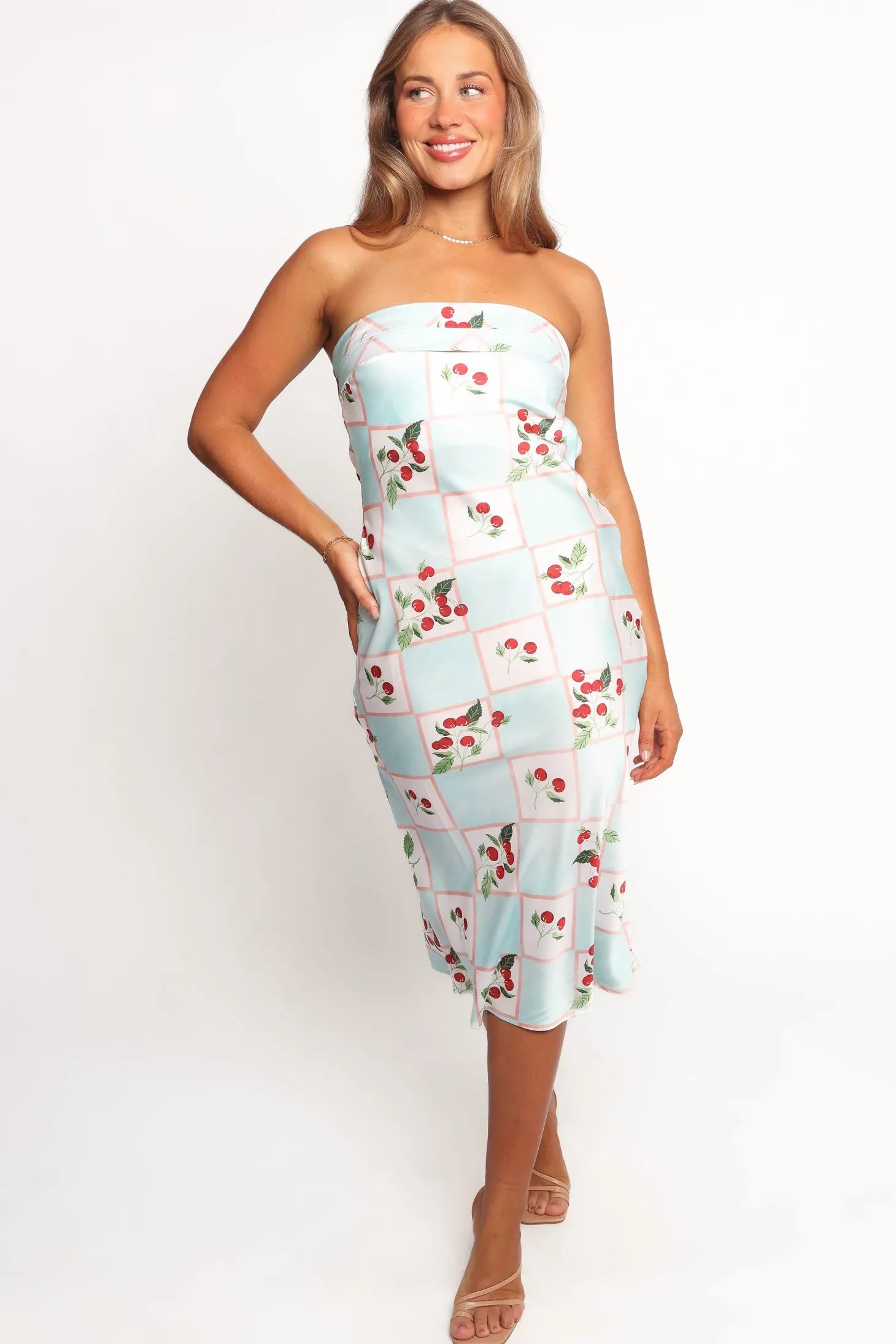 Benton Strapless Midi Dress