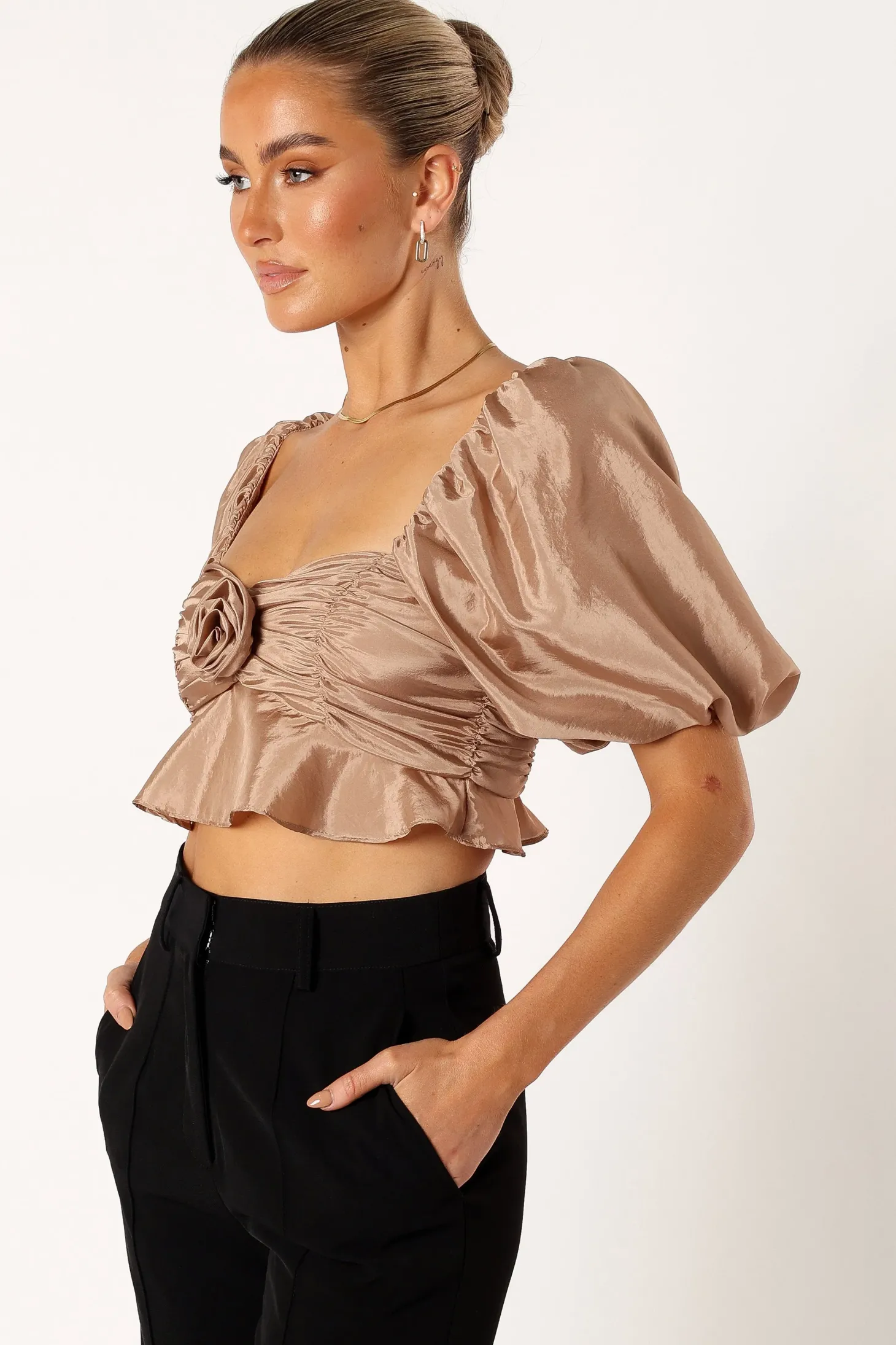 Bessie Rosette Top