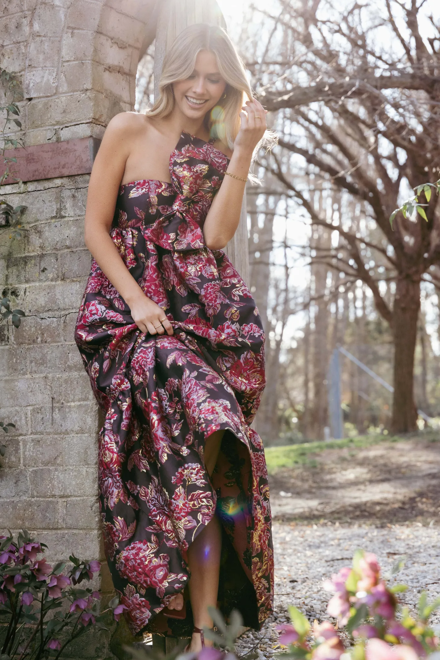 Betina Bow Front Maxi Dress