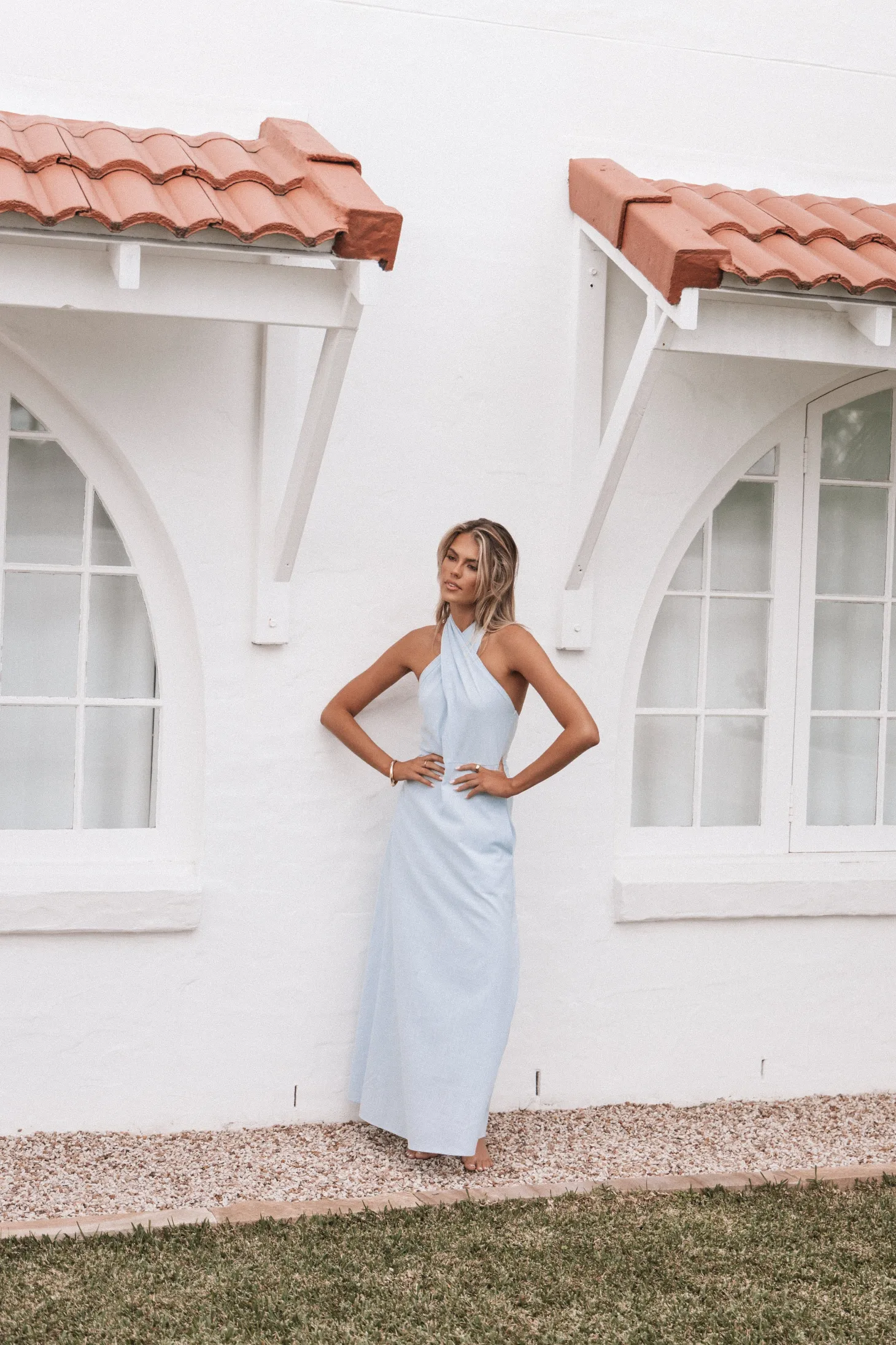Betsy Halterneck Maxi Dress