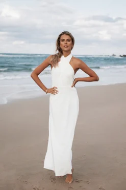 Betsy Halterneck Maxi Dress