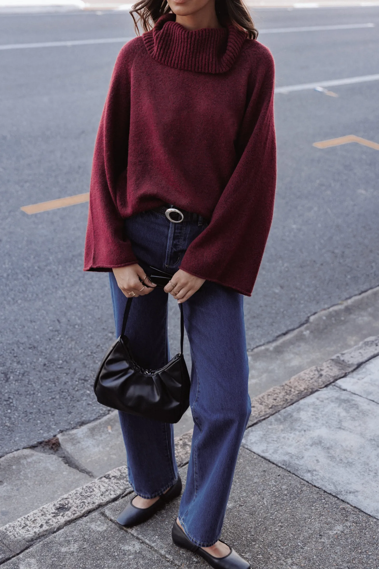 Bindy Cowlneck Knit Sweater