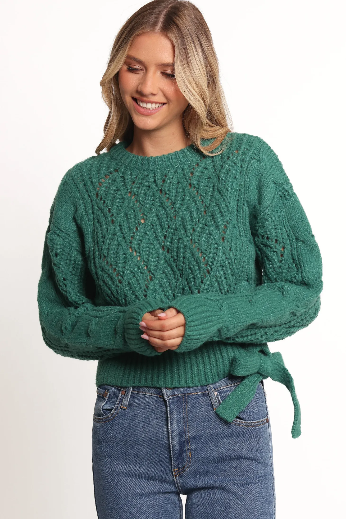 Birdie Tie Side Knit Sweater