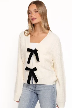 Bree Velvet Bow Cardigan