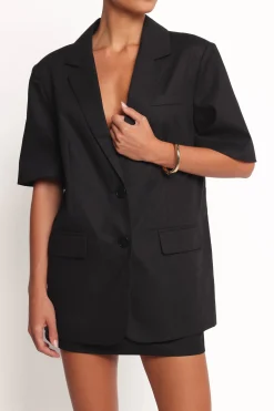 Brielle Short Sleeve Blazer Top