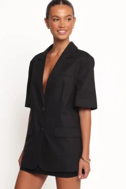 Brielle Short Sleeve Blazer Top