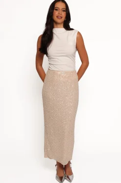 Briellia Sequin Midi Skirt