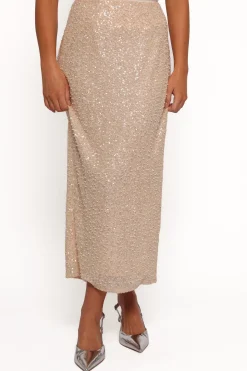 Briellia Sequin Midi Skirt