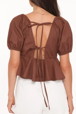 Brienne Tie Front Top