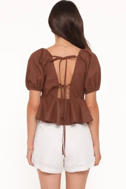 Brienne Tie Front Top