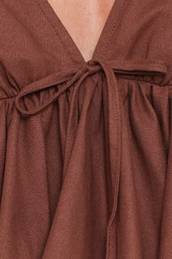Brienne Tie Front Top