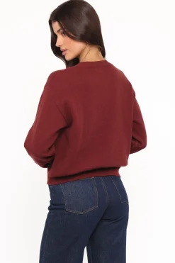 Brittany Placed Embroidery Flower Cardigan