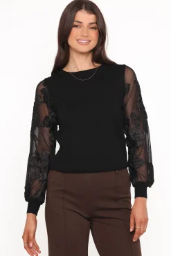 Cailin Sheer Sleeve Top