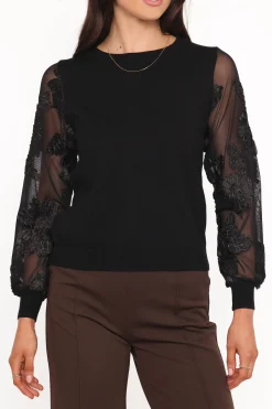 Cailin Sheer Sleeve Top