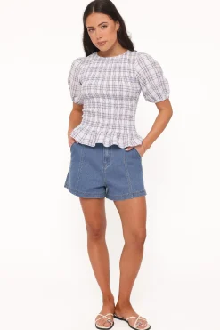 Callista Shirred Waist Top