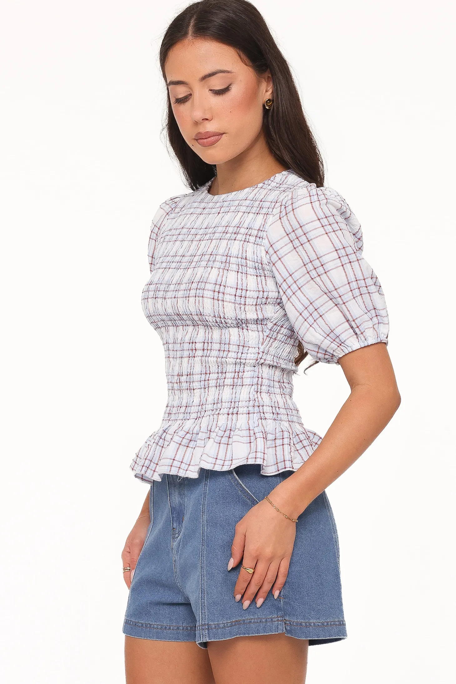 Callista Shirred Waist Top