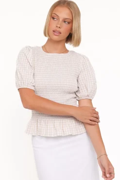 Callista Shirred Waist Top