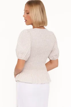 Callista Shirred Waist Top