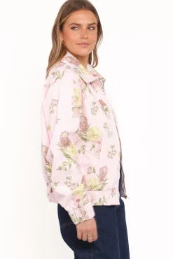 Calvin Floral Twill Zip Jacket