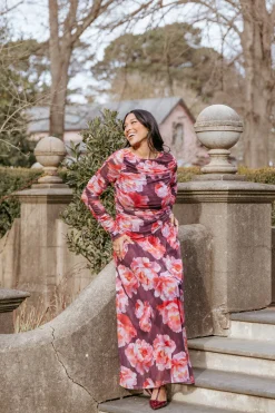 Calypso Long Sleeve Maxi Dress