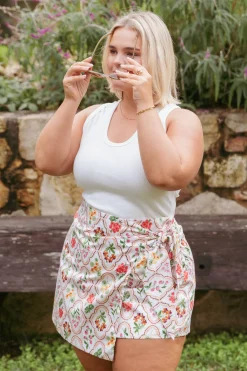 Calypso Wrap Mini Skirt
