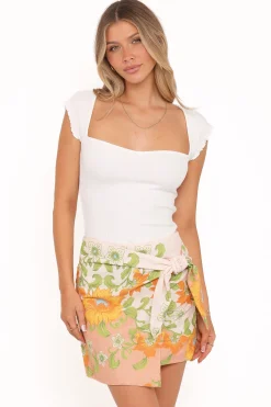 Calypso Wrap Mini Skirt