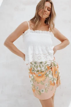 Calypso Wrap Mini Skirt