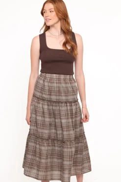 Campbell Tiered Maxi Skirt
