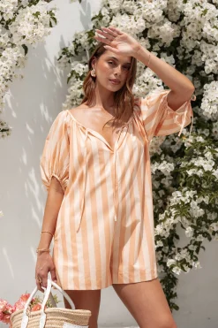 Carina Striped Romper