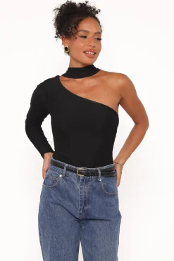 Carlie Mesh One Shoulder Top