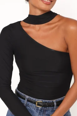 Carlie Mesh One Shoulder Top