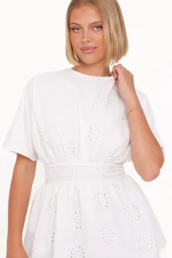 Carmel Tie Back Tunic Top
