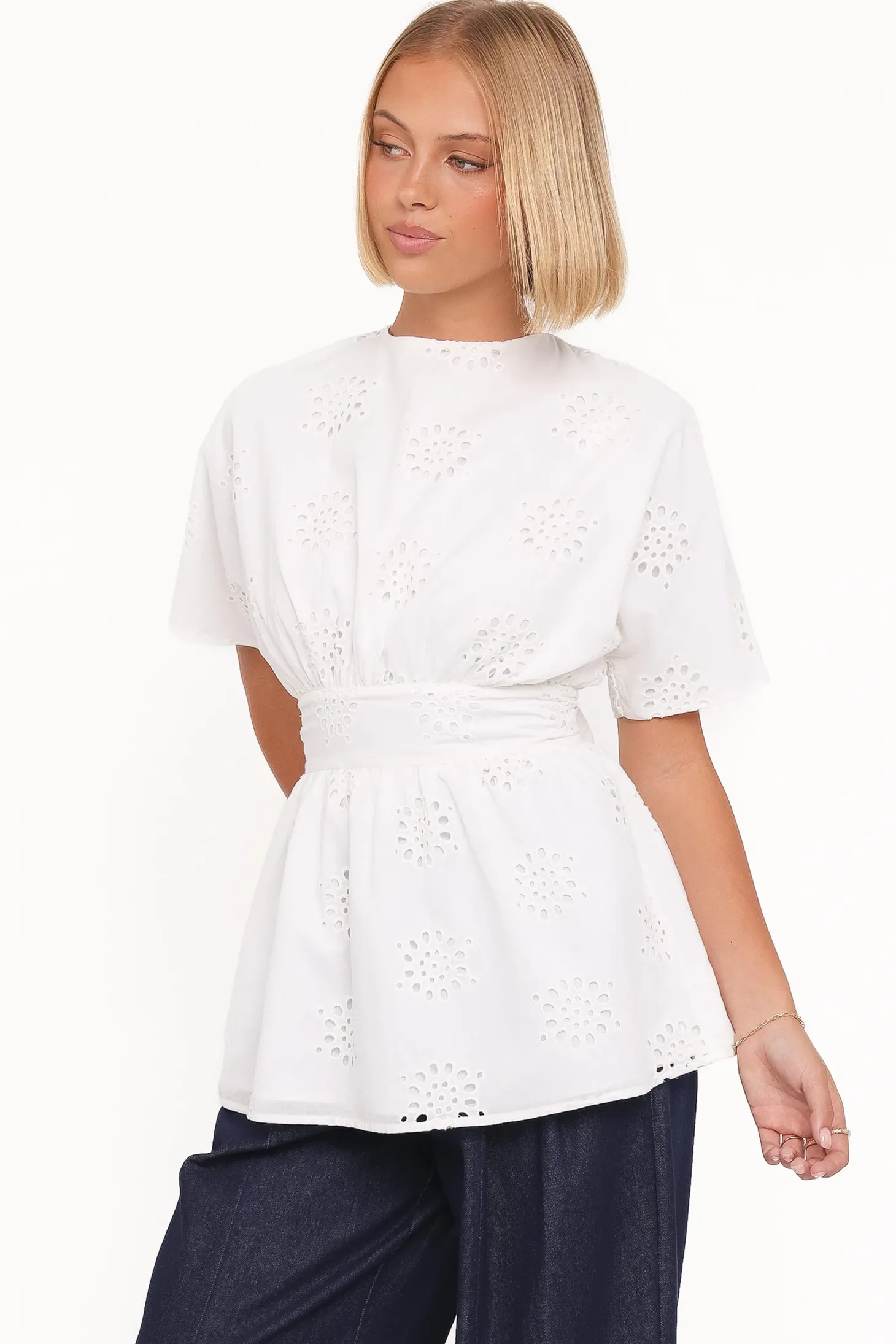 Carmel Tie Back Tunic Top