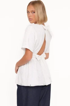Carmel Tie Back Tunic Top