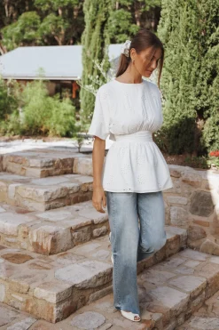 Carmel Tie Back Tunic Top