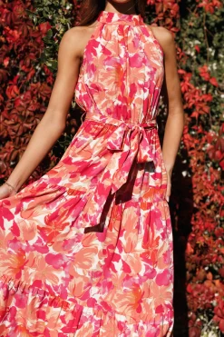 Caroline Maxi Halter Dress