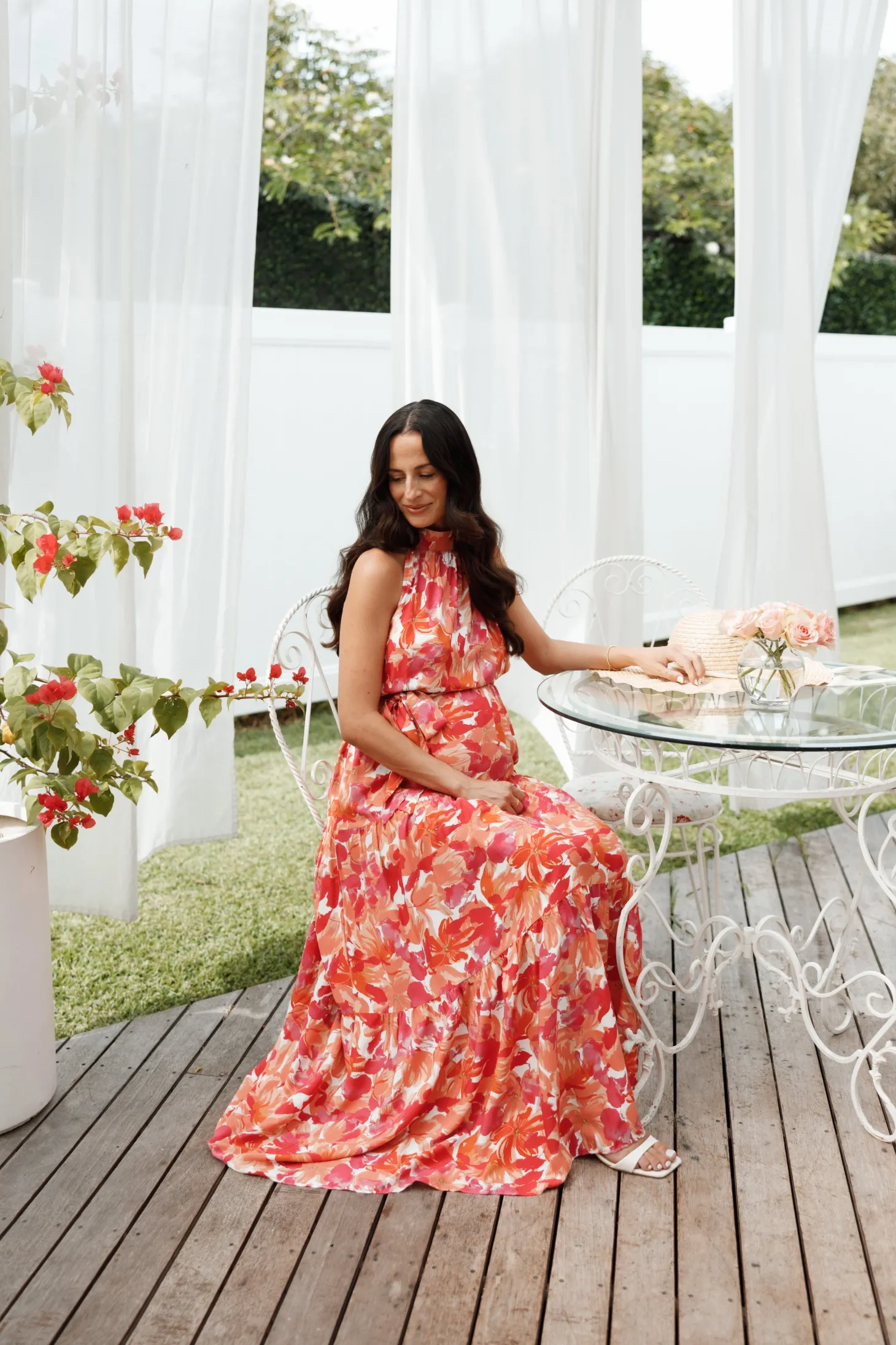 Caroline Maxi Halter Dress