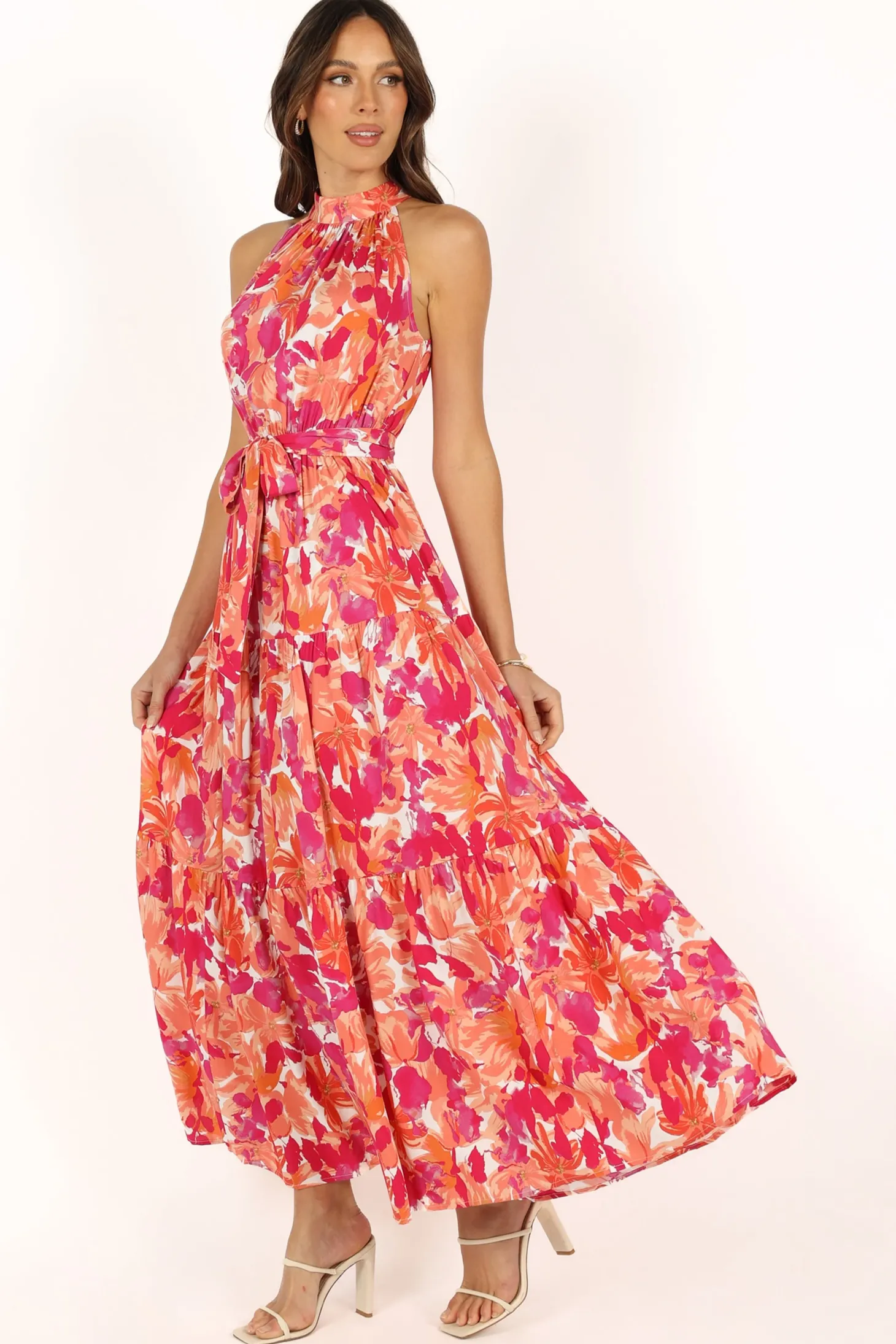 Caroline Maxi Halter Dress