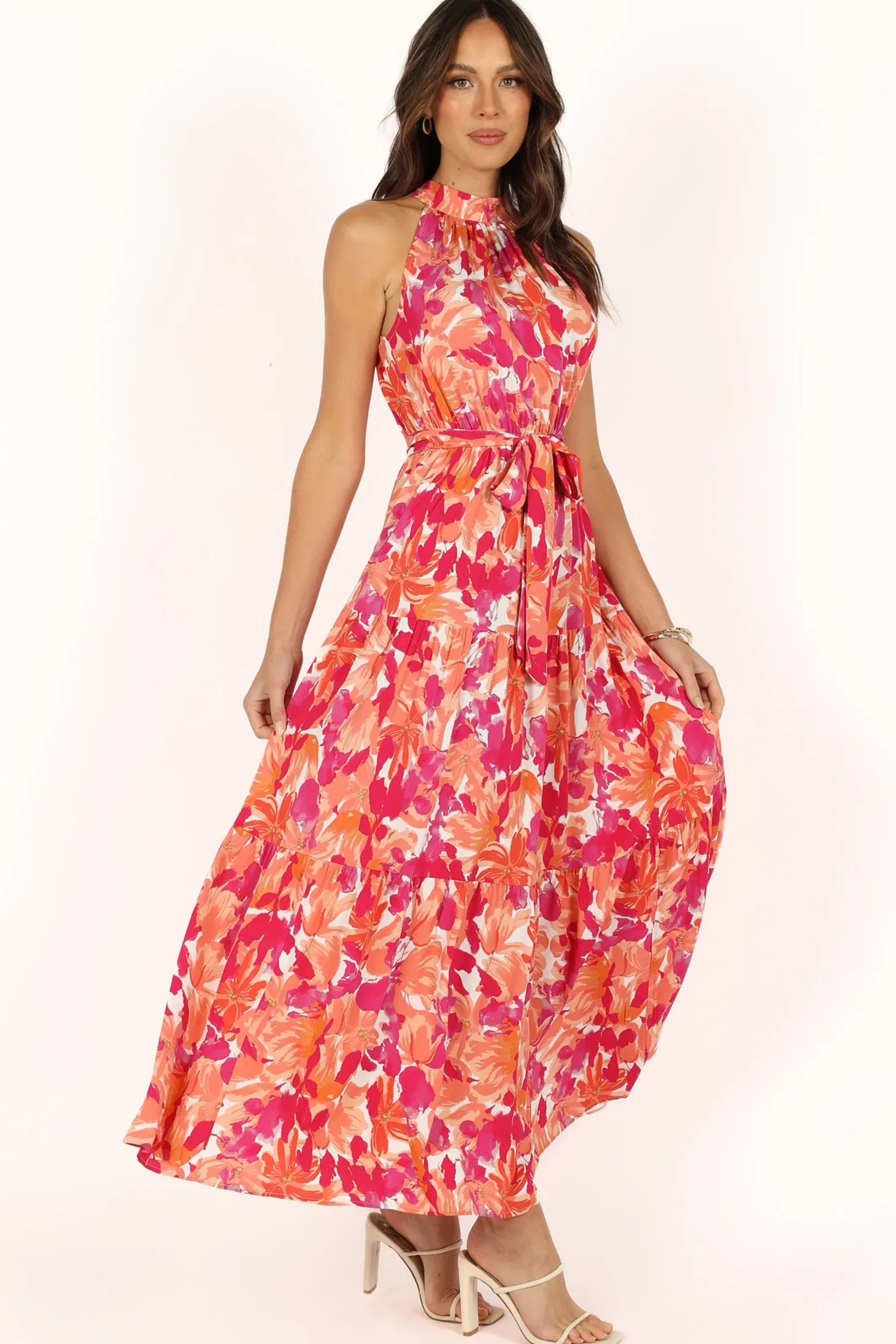 Caroline Maxi Halter Dress