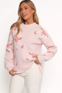 Carrington Bow Print Knit Sweater