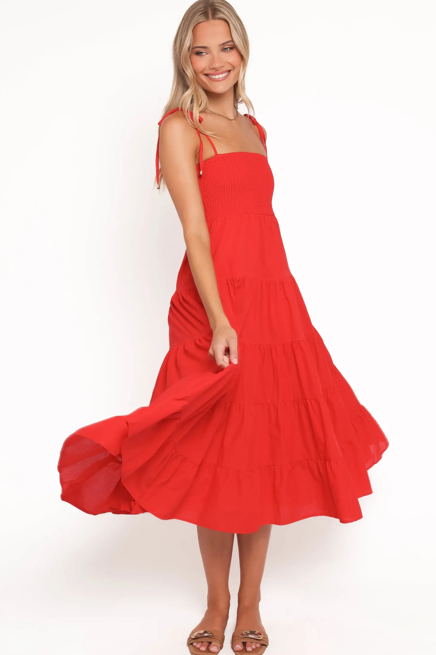 Carrol Shirred Bodice Maxi Dress