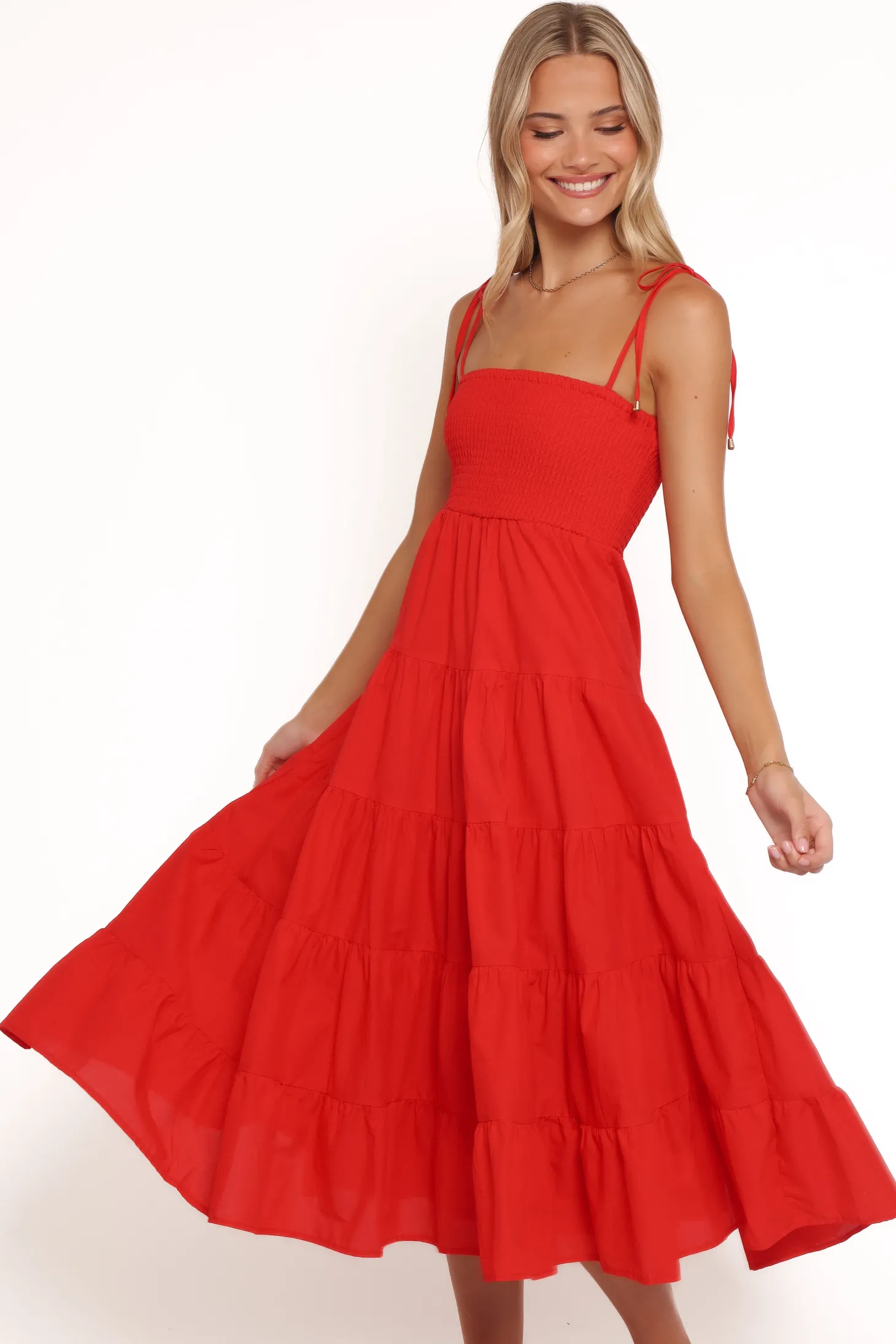 Carrol Shirred Bodice Maxi Dress