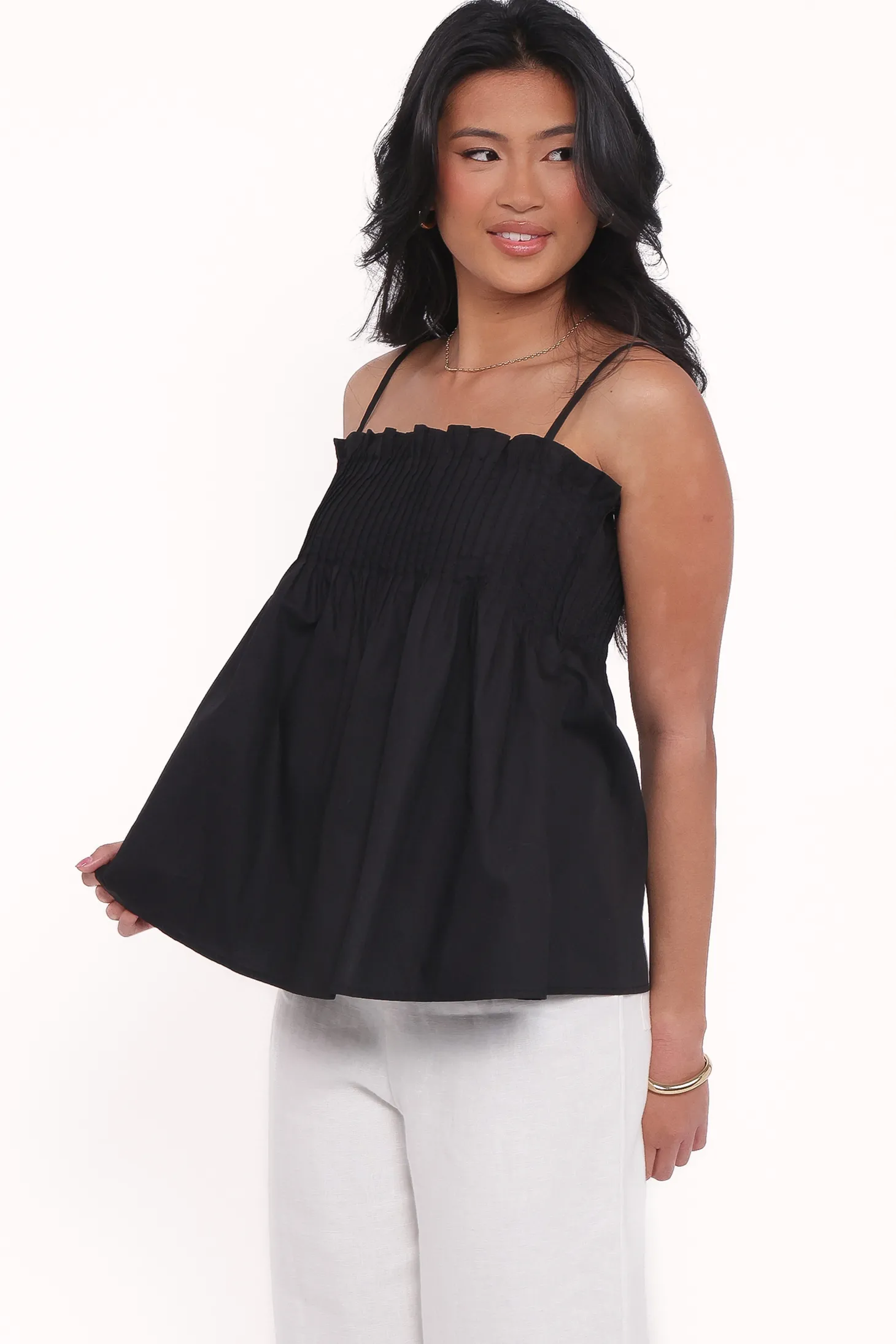 Carson Pleated Top