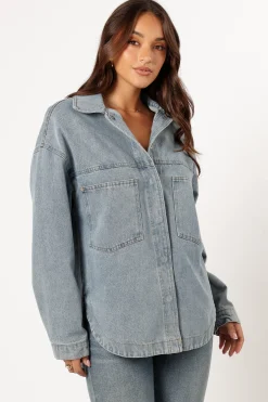 Cassie Oversized Denim Shacket