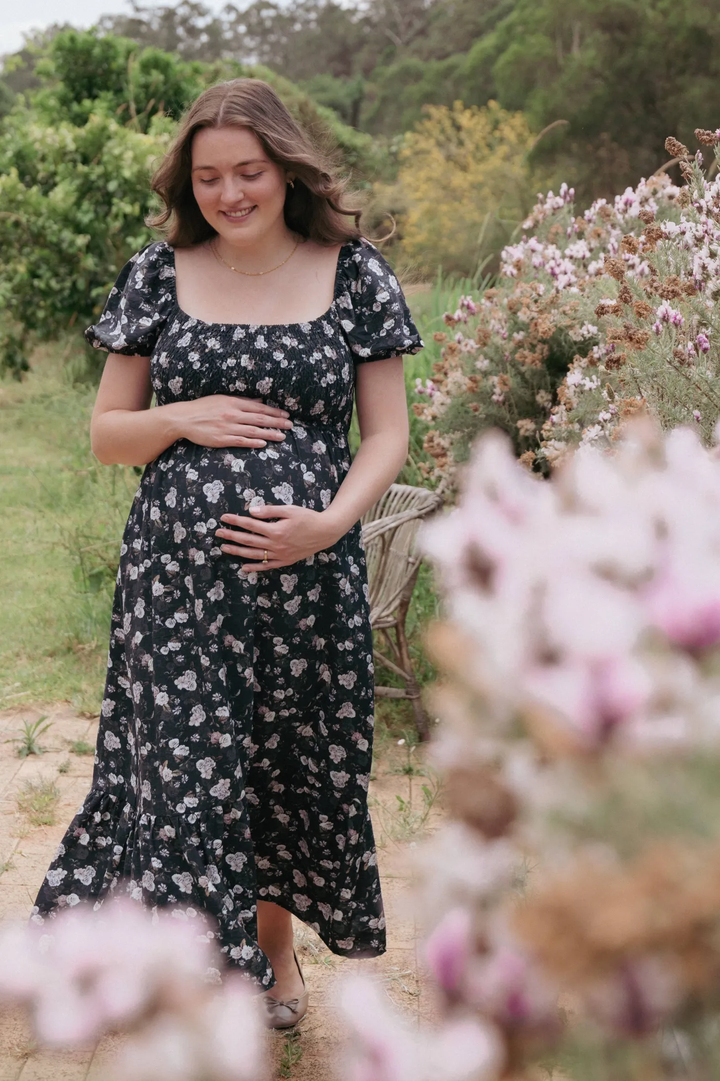 Cecelia Puff Sleeve Maxi Dress