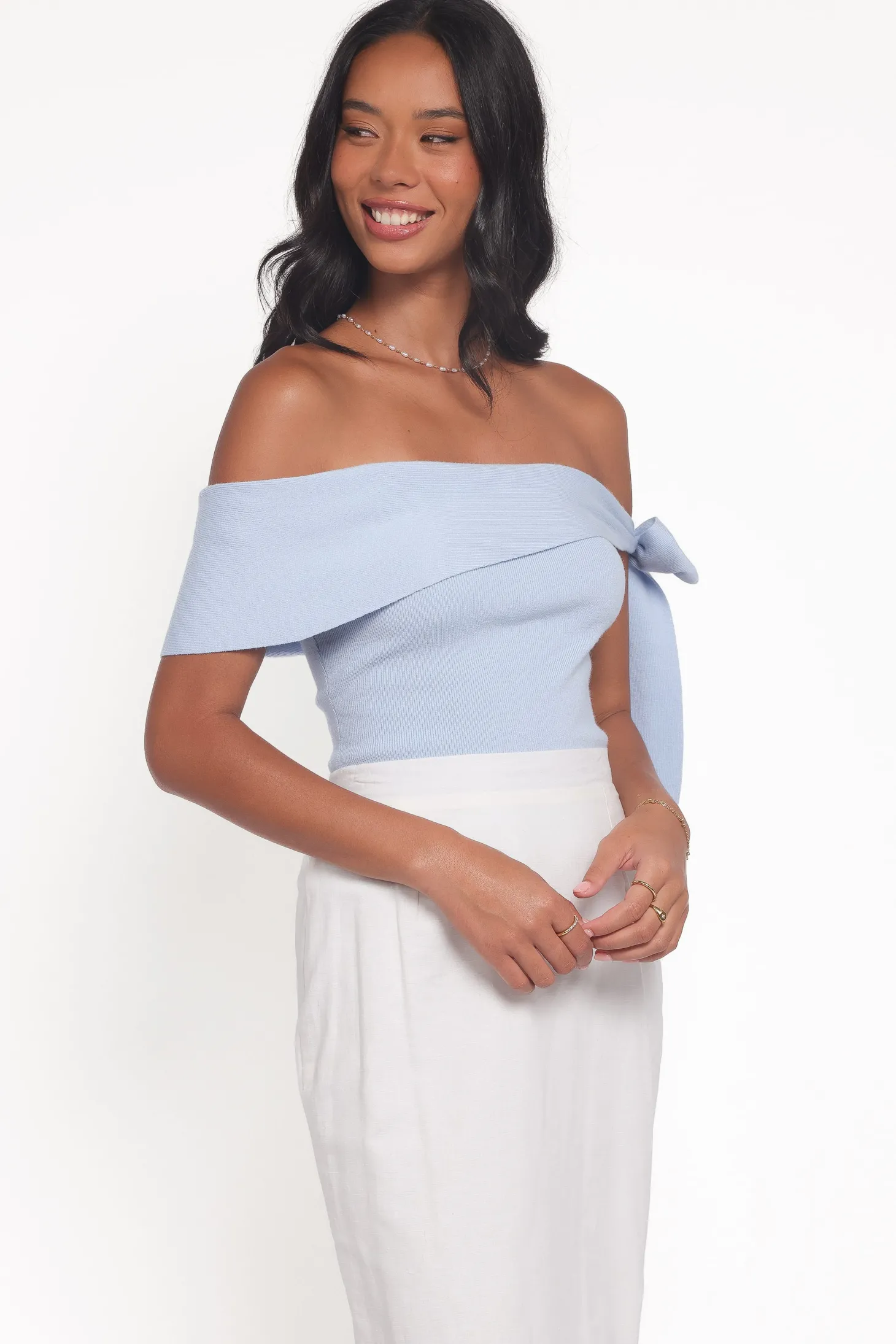Charama Off Shoulder Knit Top